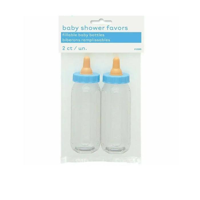 2 Fillable Mini Plastic Blue Baby Bottle Melbourne Supplies