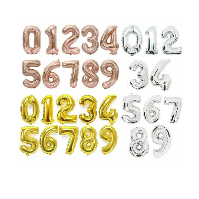 40" Foil Number Balloons Melbourne Supplies