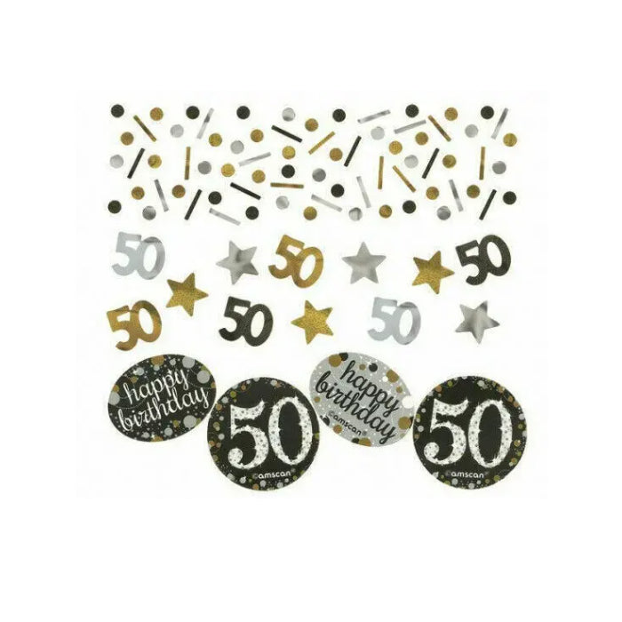 50th Birthday Sparkling Celebration Confetti Melbourne Supplies