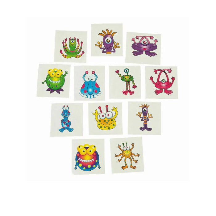 Alien Monster Kids Temporary Tattoos Melbourne Supplies