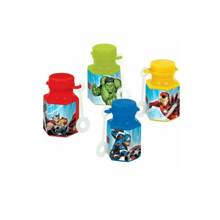 Avengers Epic Party 12 Mini Bubbles Bottles Melbourne Supplies