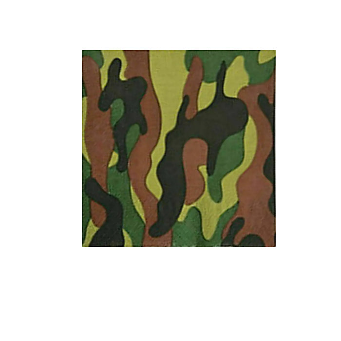 Camouflage Army Party Camo Beverage Napkins Melbourne Supplies