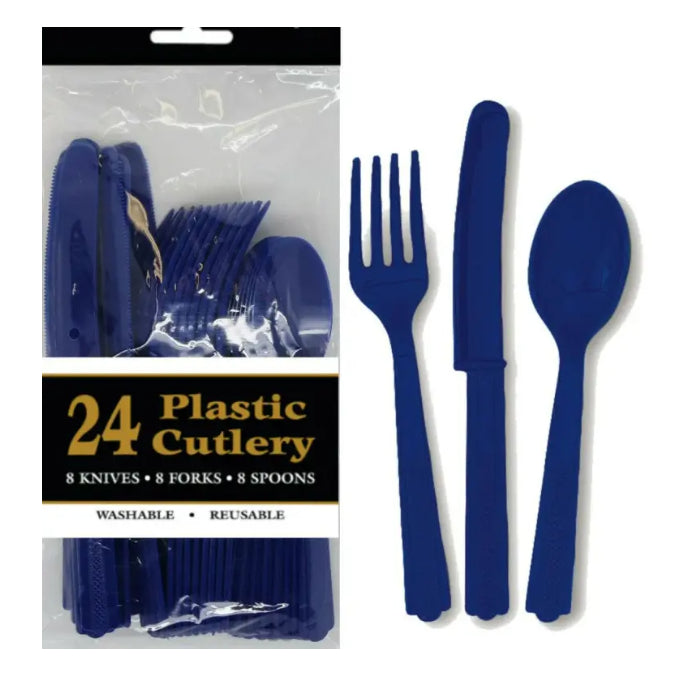 Coloured Plastic Cutlery Knives Forks Spoons Melbourne Supplies