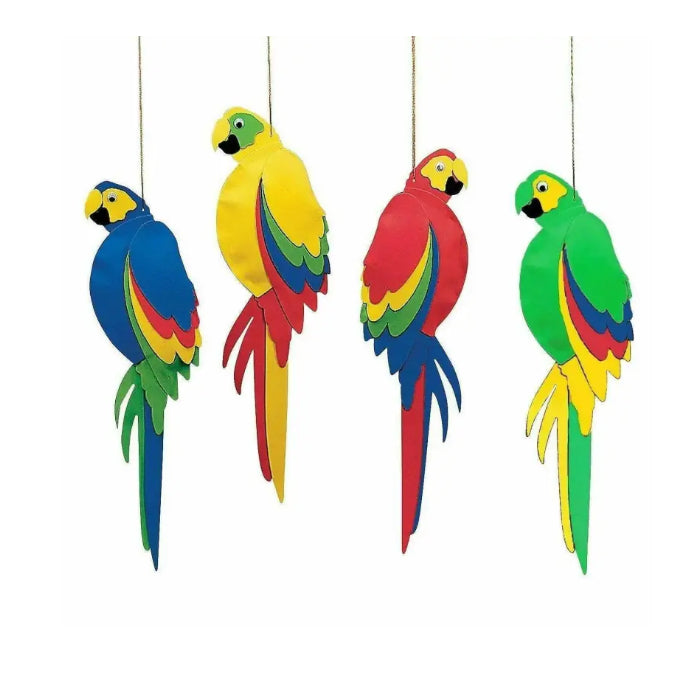 Colourful Foam Parrot Hawaiian Decoration Melbourne Supplies