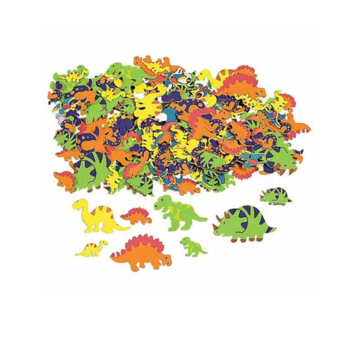 Dinosaur Foam Shapes Assorted Adhesive Melbourne Supplies