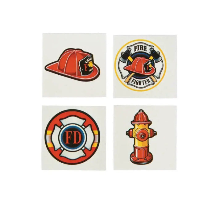 FIRE ENGINE FIREFIGHTER FIREMAN SAM PARTY SUPPLIES 36 TATTOOS LOOT FAVOURS Melbourne Supplies