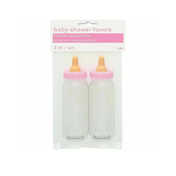 Fillable Pink Bottles Girls Baby Shower Party Favours Melbourne Supplies