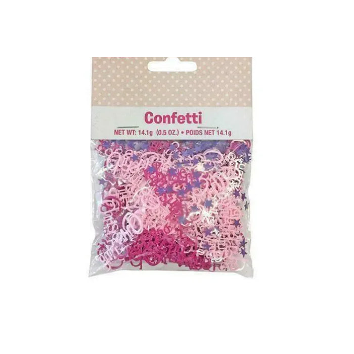 Foil Pink Bunting Christening Confetti Melbourne Supplies