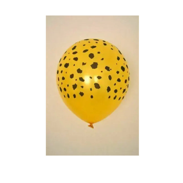 Jungle Safari Giraffe Print Latex Balloon x 12 (30cm) Animal Zoo 1st Birthday Melbourne Supplies