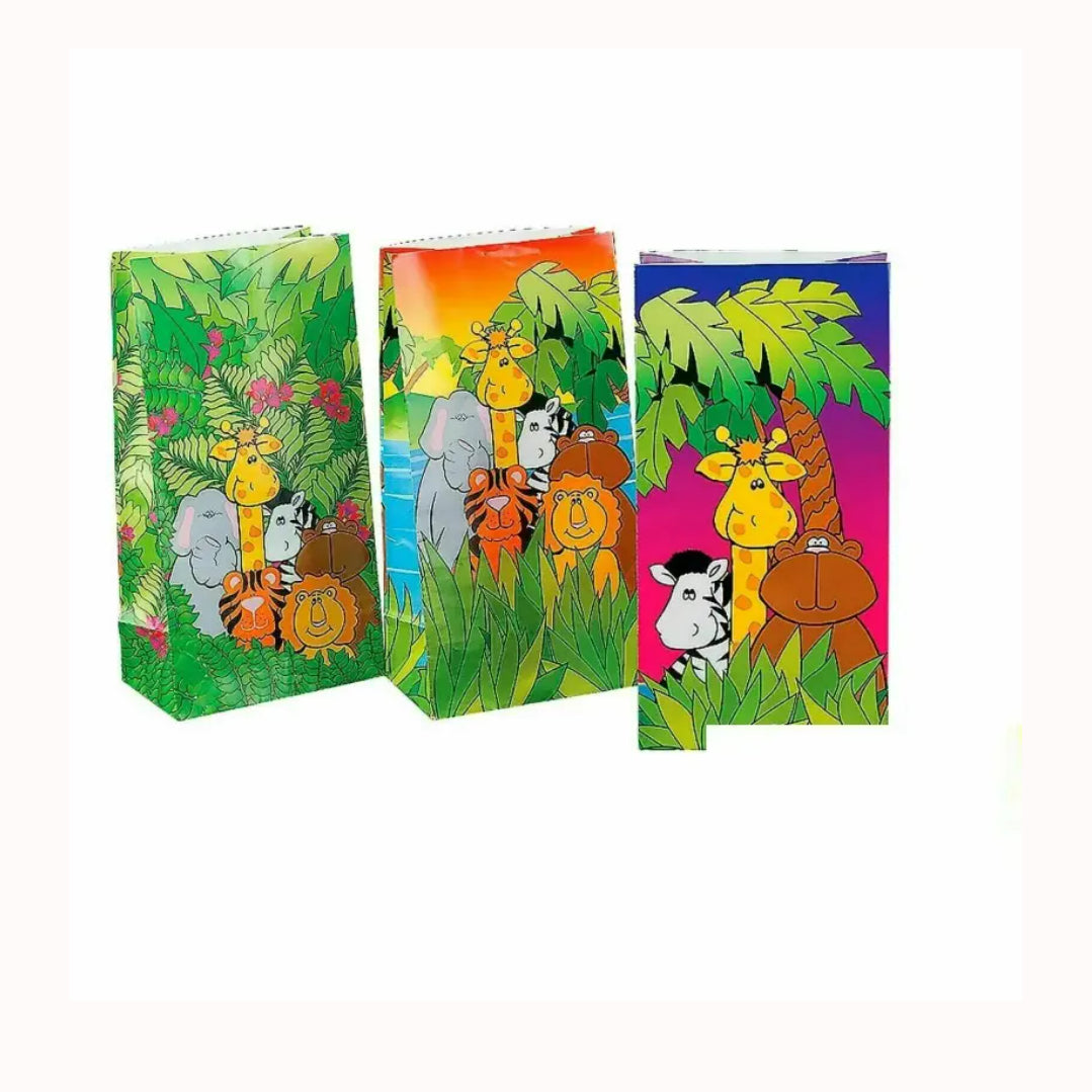 Jungle Safari Lolly Loot Treat Bags Melbourne Supplies