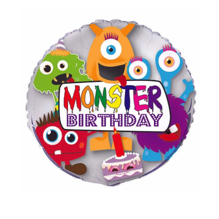 Monster Birthday Foil Balloon Melbourne Supplies