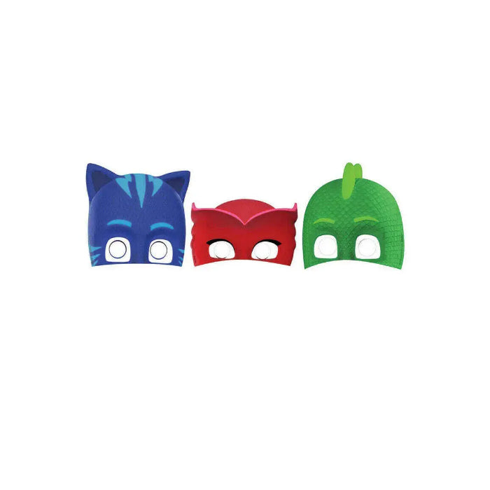 PJ Masks Cardboard Face Mask Pack of 8 Birthday Party Supplies Melbourne Supplies