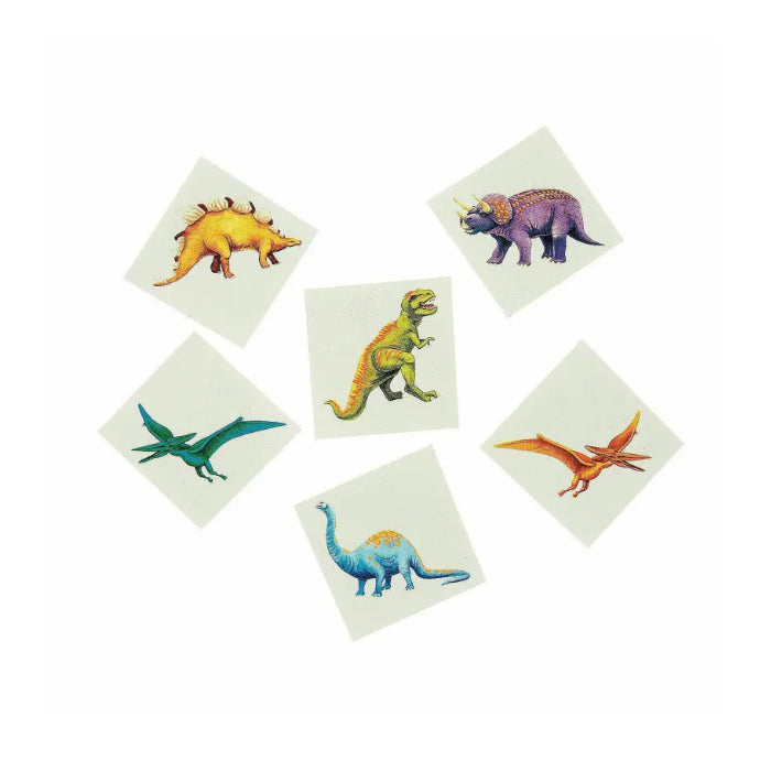 Party Dinosaurs 36 Temporary Fake Tattoo Set Melbourne Supplies