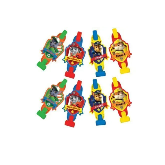 Party Supplies Birthday Paw Patrol Blowouts Decoration Pack of 8 Melbourne Supplies