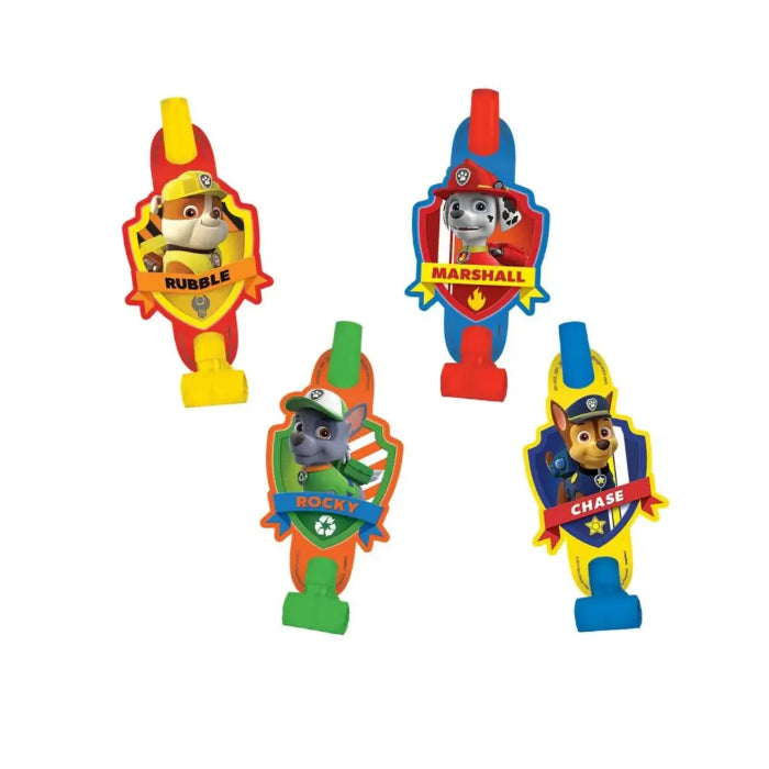 Party Supplies Birthday Paw Patrol Blowouts Decoration Pack of 8 Melbourne Supplies