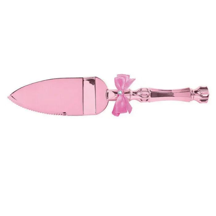 Pink Electroplated Plastic Cake Server Melbourne Supplies