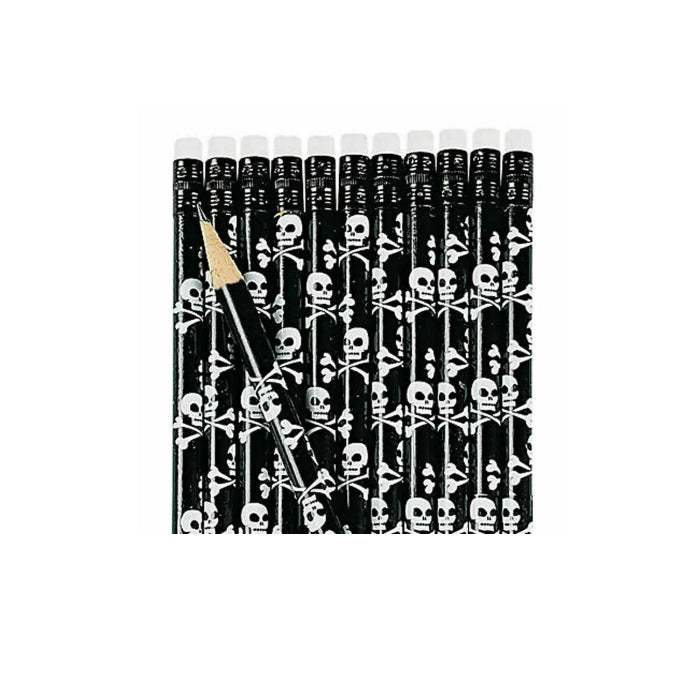 Pirate Party Favour Skull Crossbones Pencils Melbourne Supplies