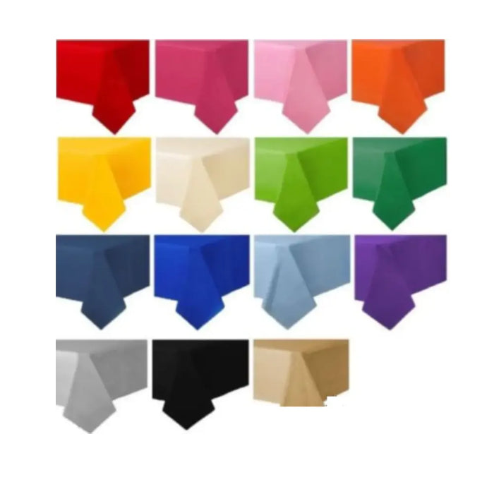 Plastic Table Cloth Color Rectangle Cover Melbourne Supplies