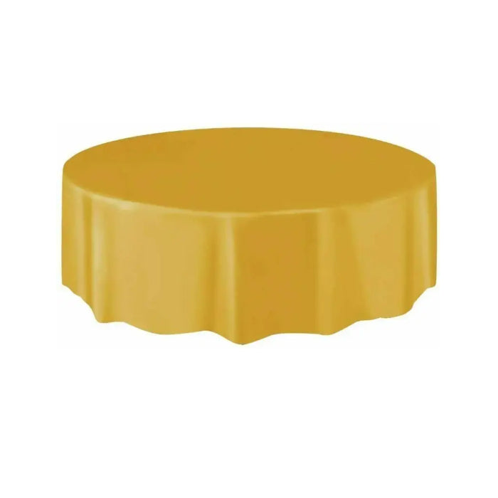Round Solid Color Plastic Table Covers Melbourne Supplies