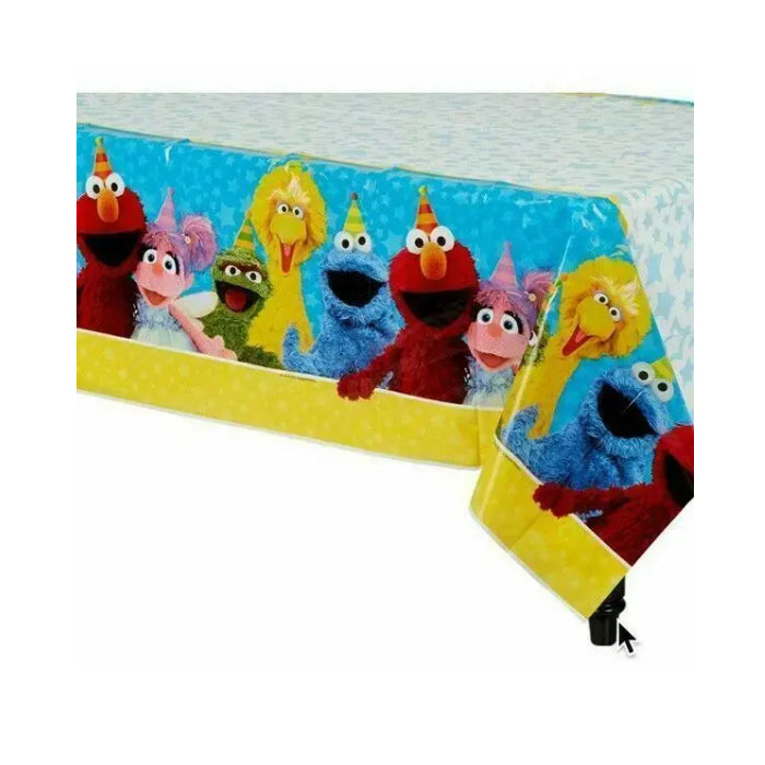 SESAME STREET BIRTHDAY PARTY SUPPLIES PLASTIC TABLECLOTH TABLE COVER Melbourne Supplies
