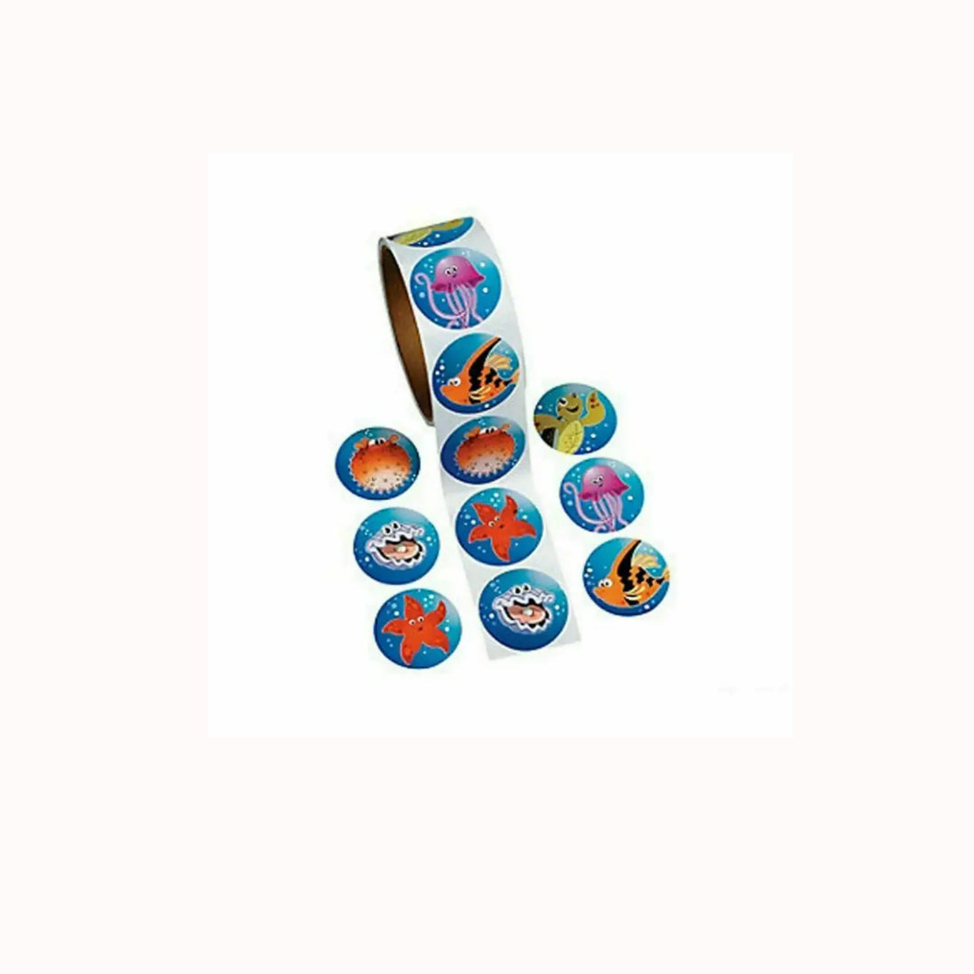 Sea Life Favors Party Sticker Melbourne Supplies