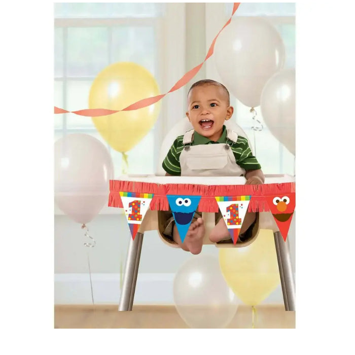 Sesame Street Elmo Turns One High Chair Decorations Kit Melbourne Supplies