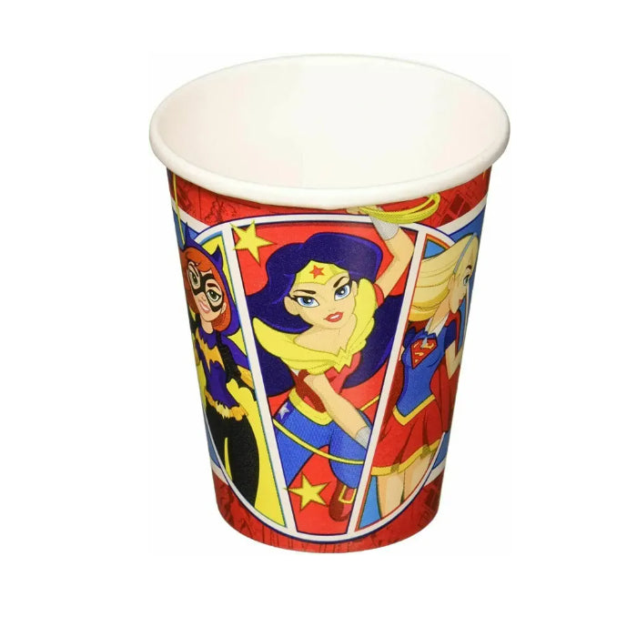 Super Hero Girls Party Supplies 8 Paper Cups Superhero Supergirl Birthday Melbourne Supplies