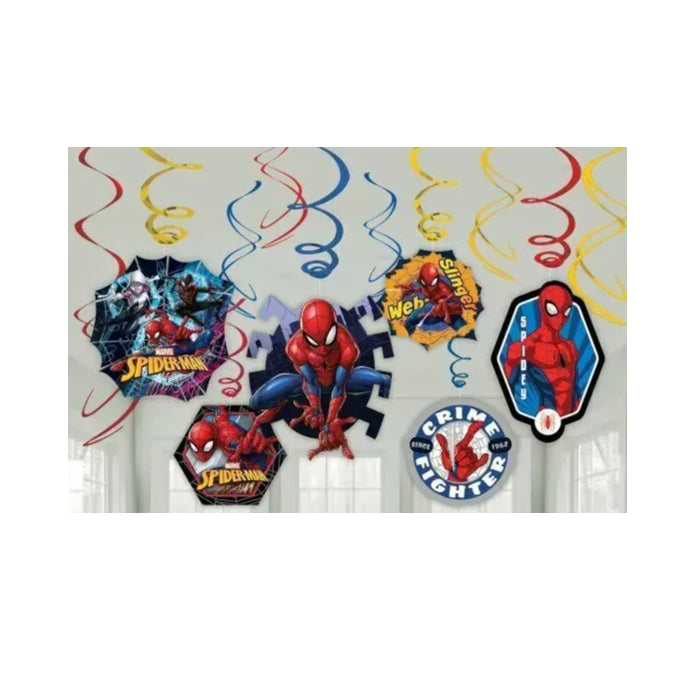 Swirls Superhero Hanging Spiderman Party Supplies Melbourne Supplies