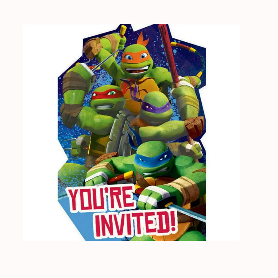 Teenage Mutant Ninja Turtles Invitation Card Melbourne Supplies