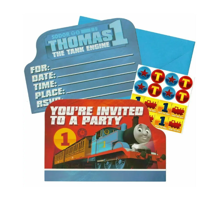 Thomas the Tank Engine Invitations Stickers Melbourne Supplies