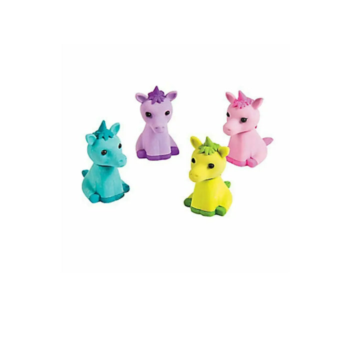 Unicorn Party Eraser Pencil Topper Erasers Pack of 4 Melbourne Supplies