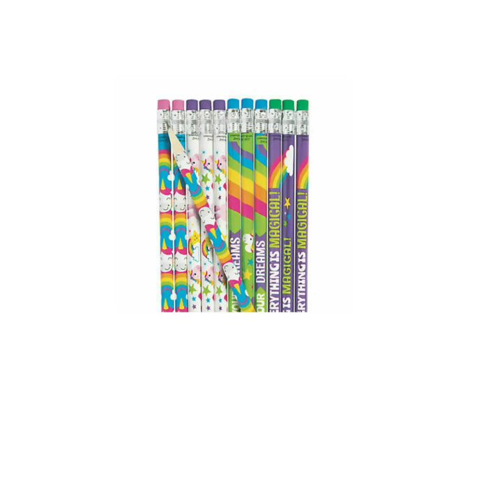 Unicorn Pencils Party Fillers Pack Melbourne Supplies