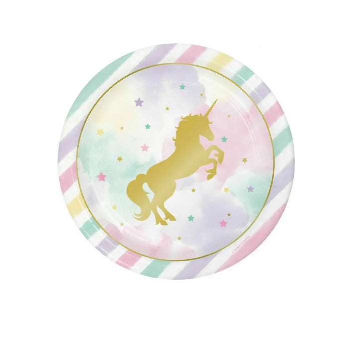 Unicorn Sparkle Large Dinner Party Plates Melbourne Supplies