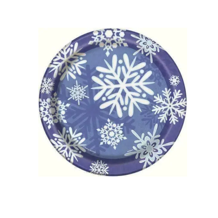 Winter Snowflakes Paper Plates Melbourne Supplies