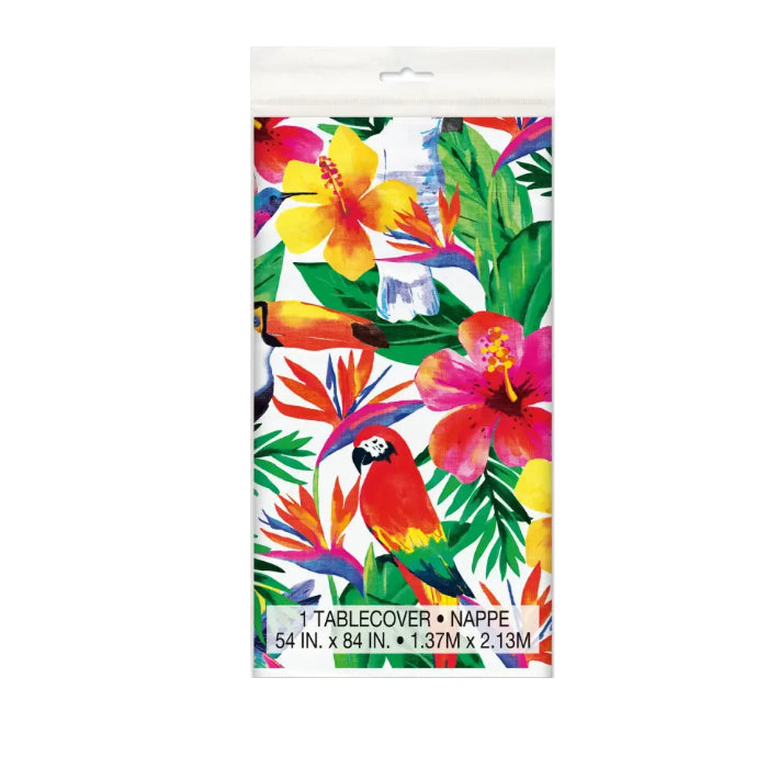 PALM TROPICAL LUAU TABLECLOTH TABLE COVER HAWAIIAN PARTY PACK OF 1